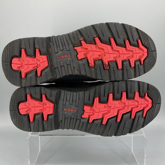 Hisea Men’s Waterproof Composite Toe Work Boots Black Size 9M - Picture 8 of 10